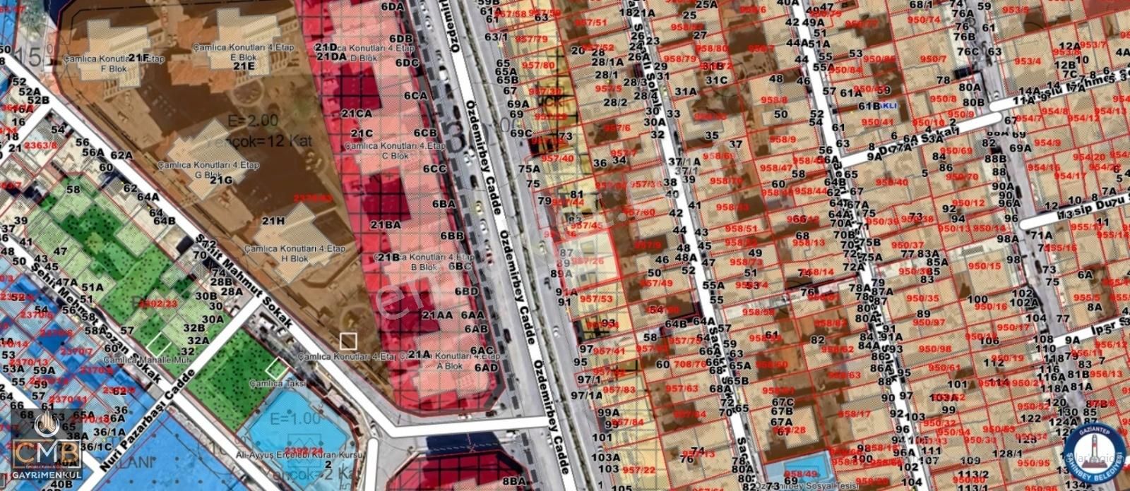 Şahinbey Dumlupınar Satılık Ticari İmarlı ÖZDEMİRBEY CADDESİNDE 3 KAT+ TİCARİ KONUT ARSASI