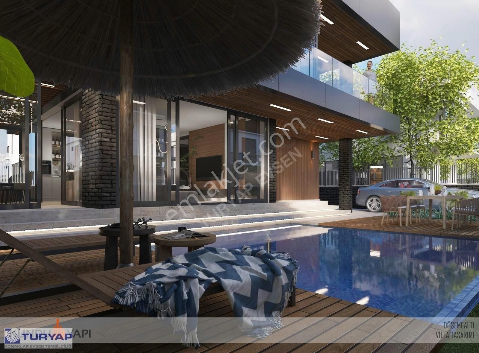 Döşemealtı Tomalar'da Vatandaşlığa Uygun Satılık Villa - Görsel 16