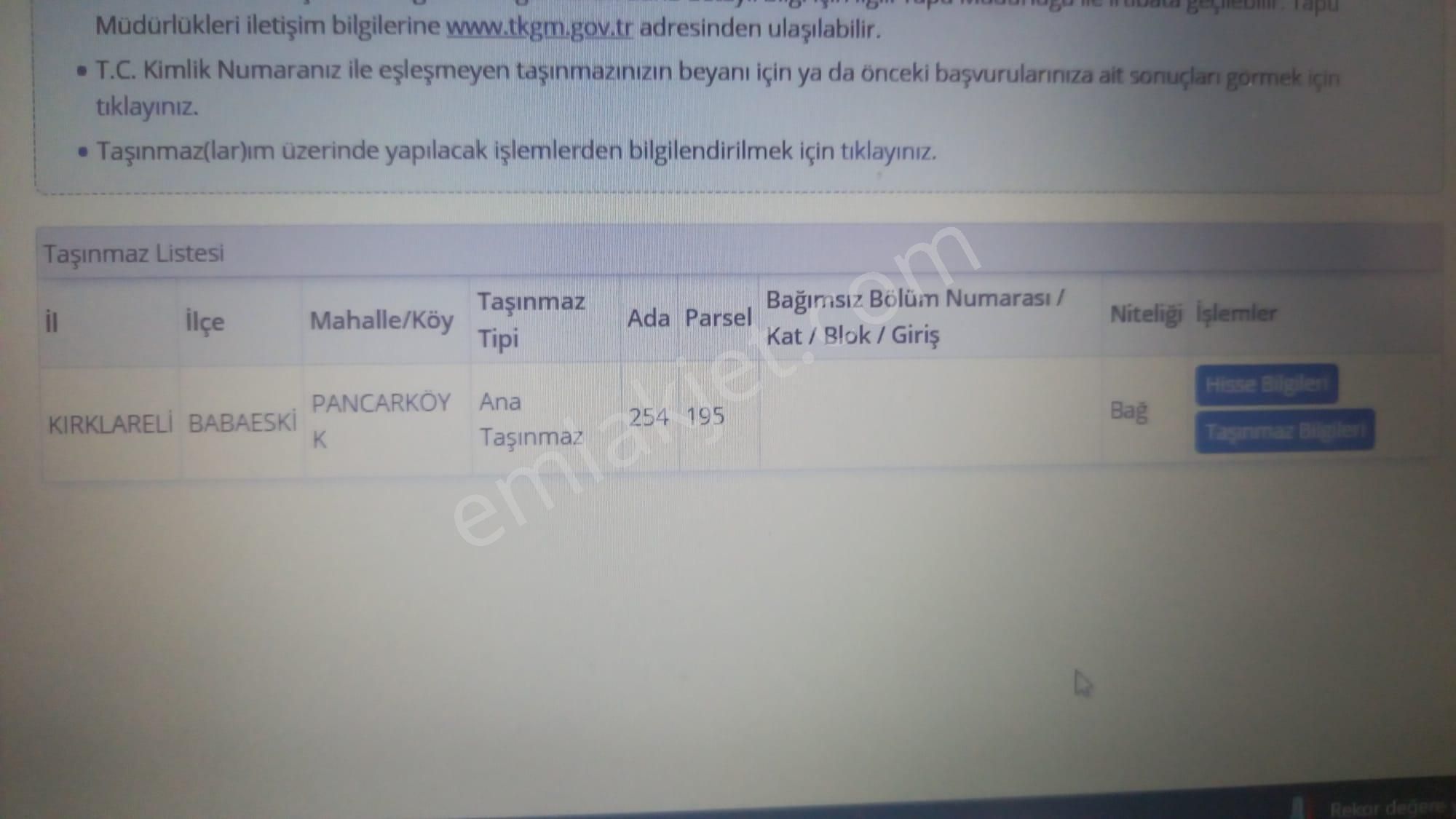 Babaeski Pancarköy Köyü Satılık Bağ & Bahçe BABAESKİ PANCARKÖYDE BAĞ BAHÇE OLARAK DEĞERLENDİRİLECEK ARAZİ