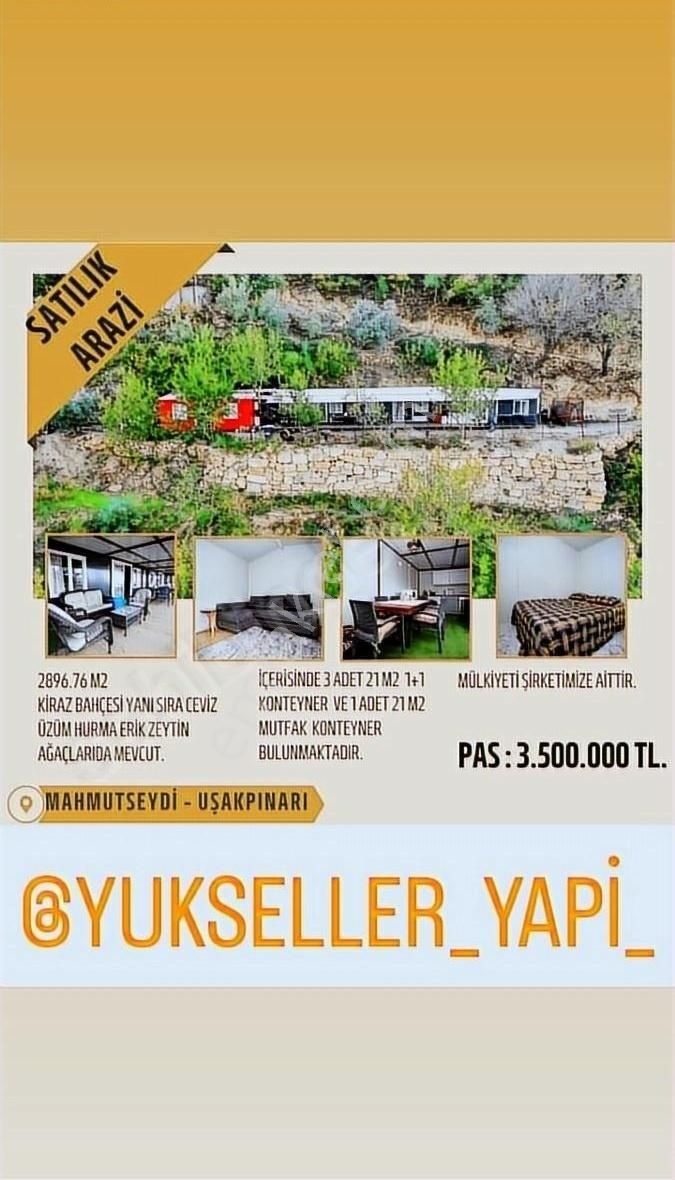 Alanya Mahmutseydi Satılık Tarla ALANYA MAHMUTSEYDİ 3000 M2 BAHCE VE 3 ADET KONTEYNER