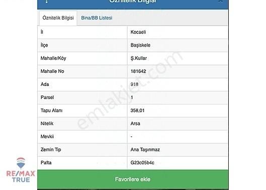 Başiskele Mehmetağa Satılık Konut İmarlı Başiskele Kullar'da 3 Kat 0.75 Emsal 358 m2 Satılık Arsa