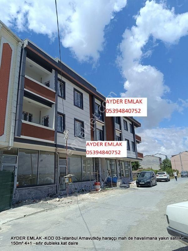 Arnavutköy Haraççı Satılık Daire  haraççı mah de havalimana yakın satılık 150m² 4+1 –sıfır dubleks.kat daire  