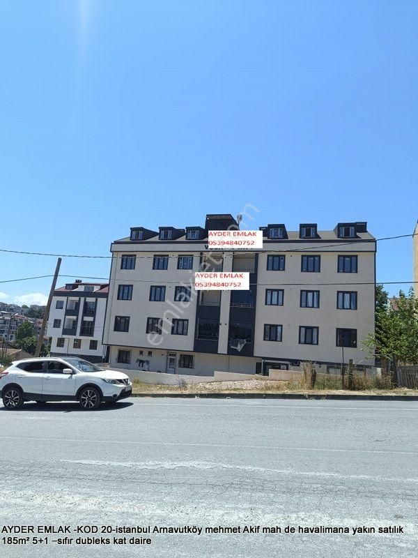 Arnavutköy Mehmet Akif Ersoy Satılık Daire  Arnavutköy mehmet Akif mah de havalimana yakın satılık 185m² 5+1 –sıfır dubleks kat daire  