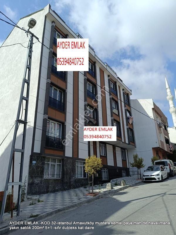 Arnavutköy Mustafa Kemal Paşa Satılık Daire  Arnavutköy mustafa kemal paşa mah de havalimana yakın satılık 200m² 5+1–sıfır dubleks kat daire  