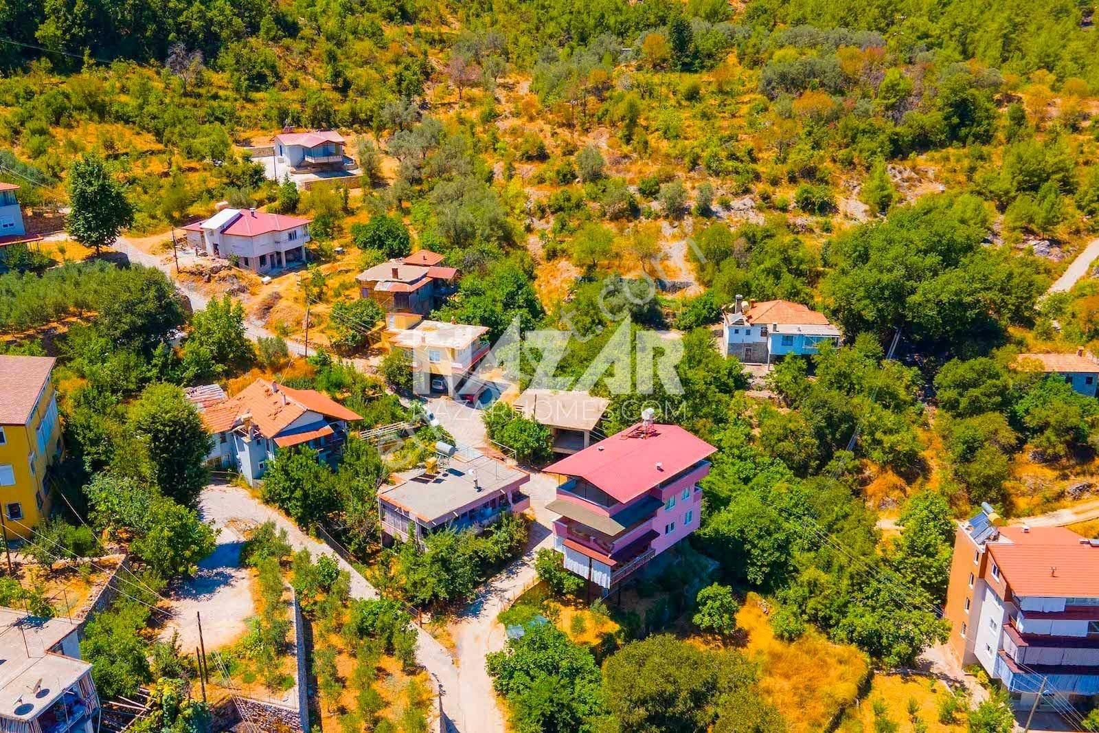 Alanya Türktaş Köyü Merkezinde Satılık Arsa Ve İki Katlı Ev - Görsel 14
