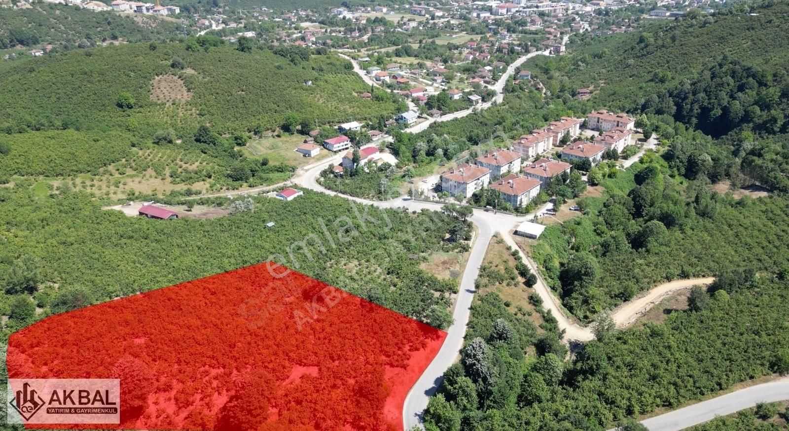 Çilimli Yeşiltepe Satılık Tarla AKBAL'dan 10.100m² Satılık Fındıklık