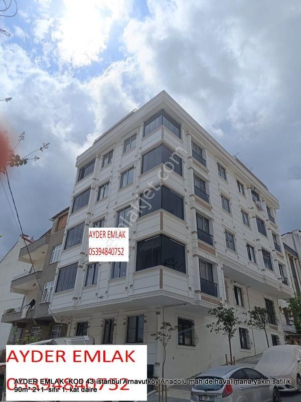 Arnavutköy Anadolu Satılık Daire  Arnavutköy Anadolu mah de havalimana yakın satılık 90m² 2+1–sıfır 1. kat daire  