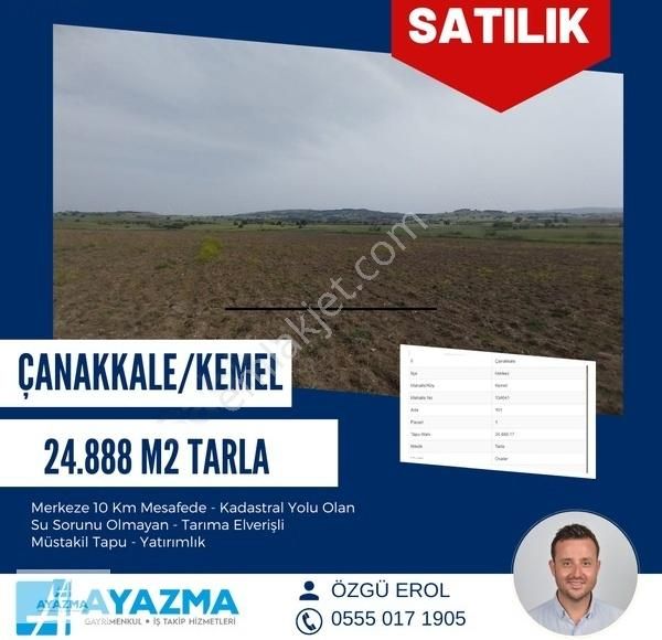 Çanakkale Merkez Kemel Köyü Satılık Tarla ÇANAKKALE MERKEZ KEMEL KÖYÜ FIRSAT TARLA