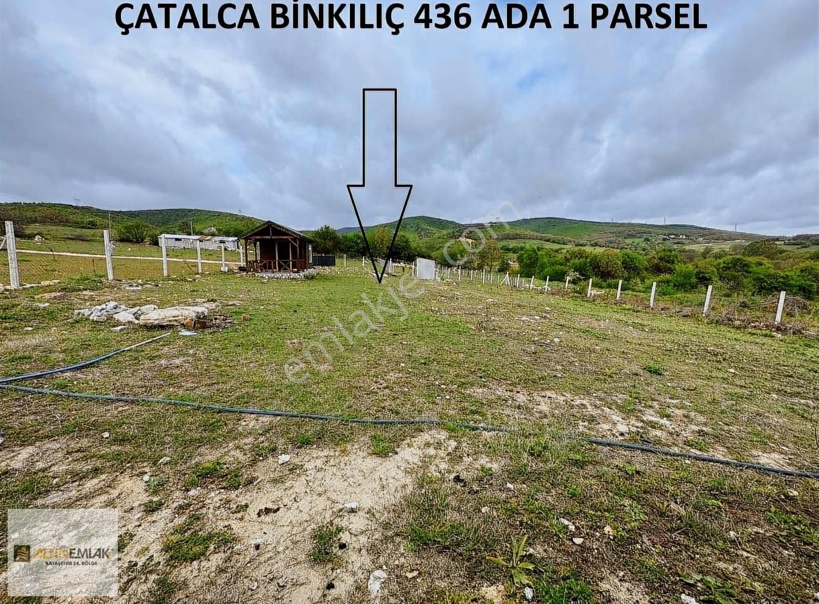 Çatalca Fatih Satılık Tarla ÇATALCA BİNKILIÇ'TA İÇİNDE YAPI BULUNAN 1117M2 SATILIK ARSA