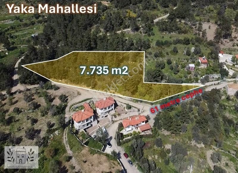 Datça Yaka Satılık Tarla Marinden Yaka Mah. İmar Planı İçi Deniz Manzaralı 7.735m2 Arazi