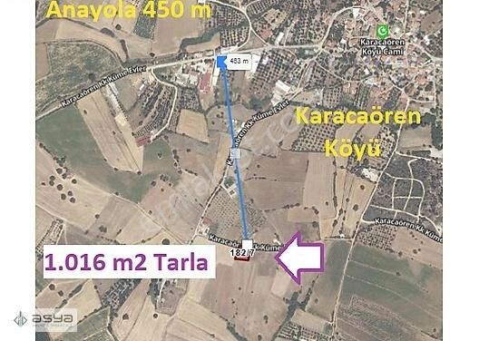 Çanakkale Merkez Karacaören Köyü Satılık Tarla ÇANAKKALE MERKEZ KÖYÜ KARACAÖREN'de 1.016 m2 SATILIK TARLA