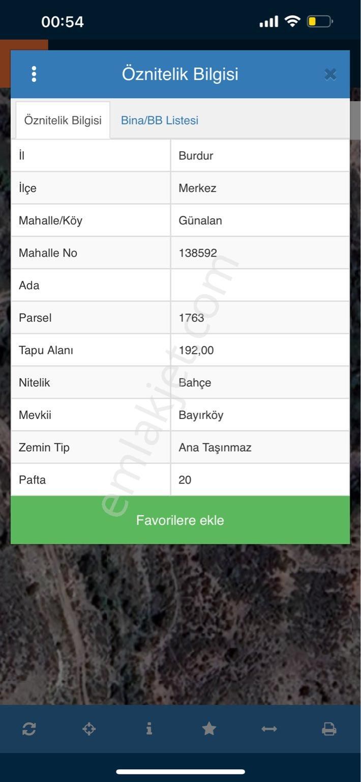 Tuğram Dan Burdur Merkez Günalan Satılık Bahçe - Görsel 2