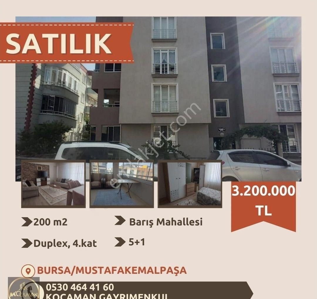 Mustafakemalpaşa Yunus Emre Satılık Daire BARIŞ MAHALLESİ DUPLEX SATILIK DAİRE