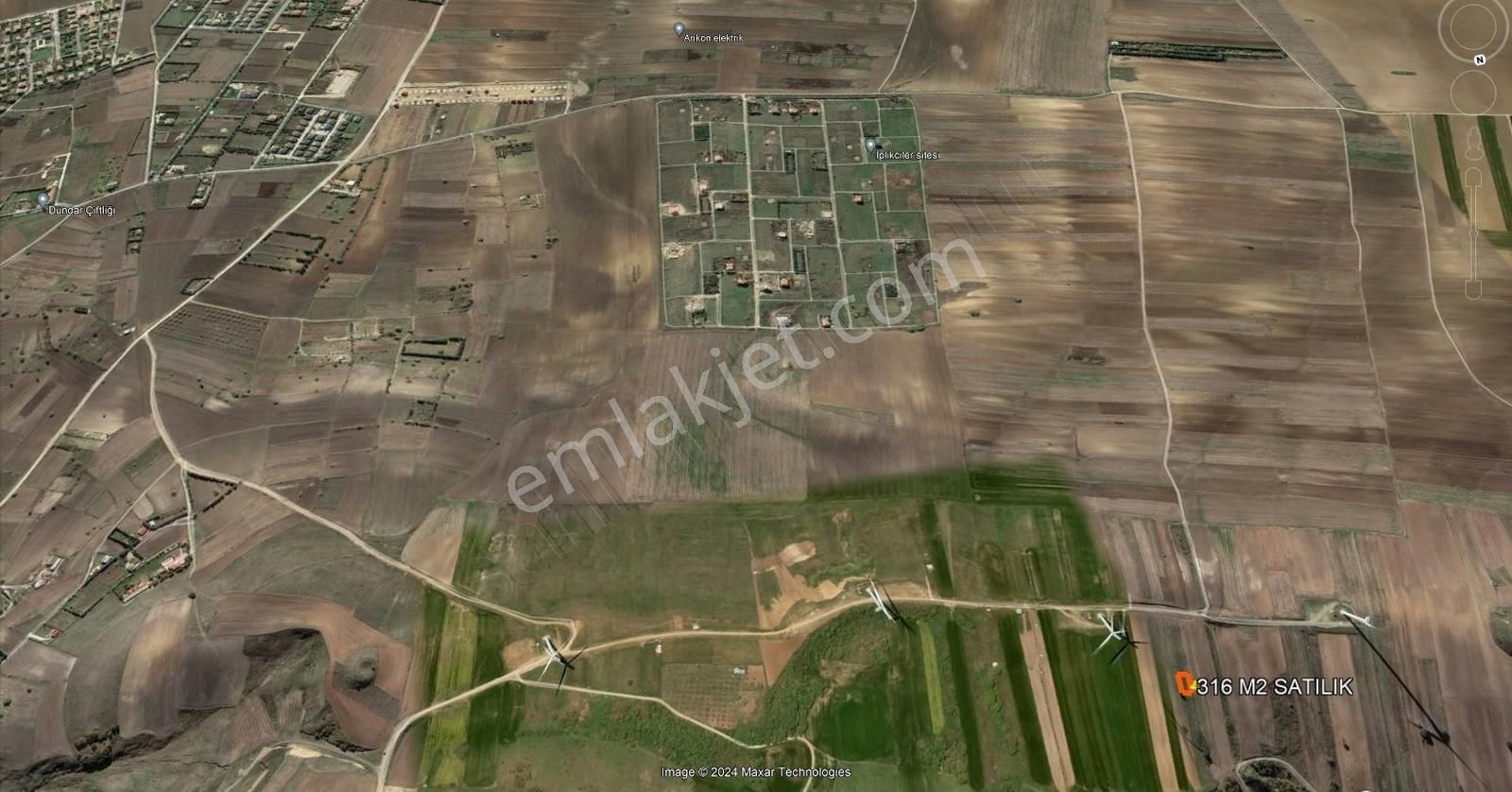 Kadastral Yola Cephe, Etrafı Çevrili, Hakim Noktada 316 M² - Görsel 7