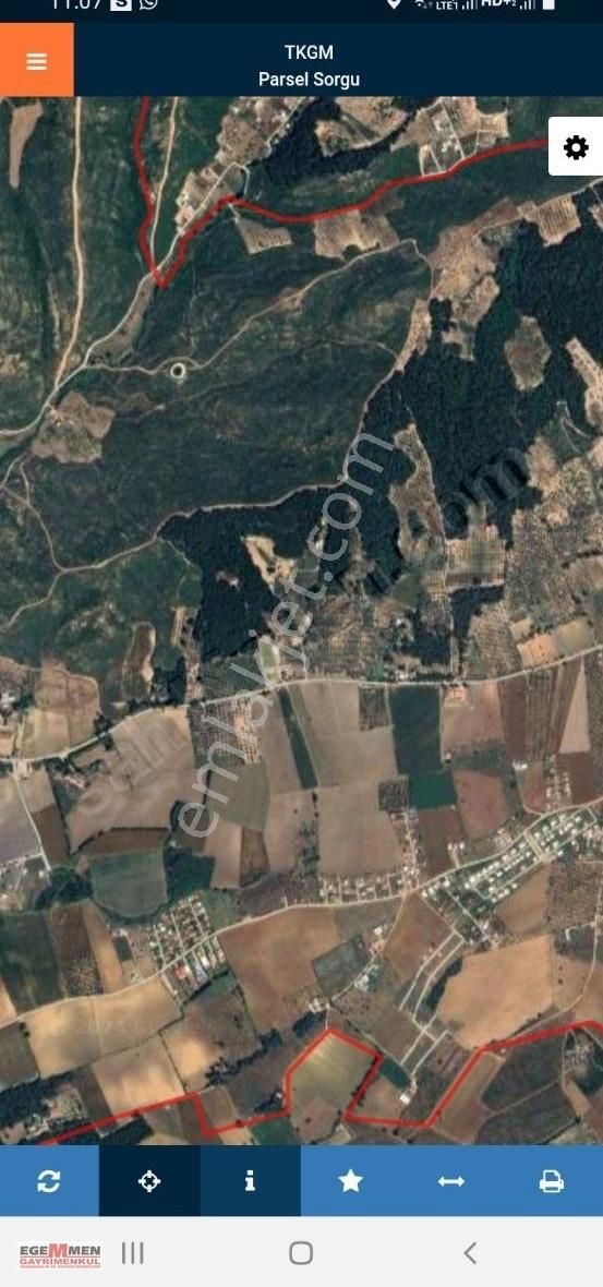 Karacaağaç'ta 23 400 M2 Kadastral Yol Yakını Elektrik,su Mevcut - Görsel 2