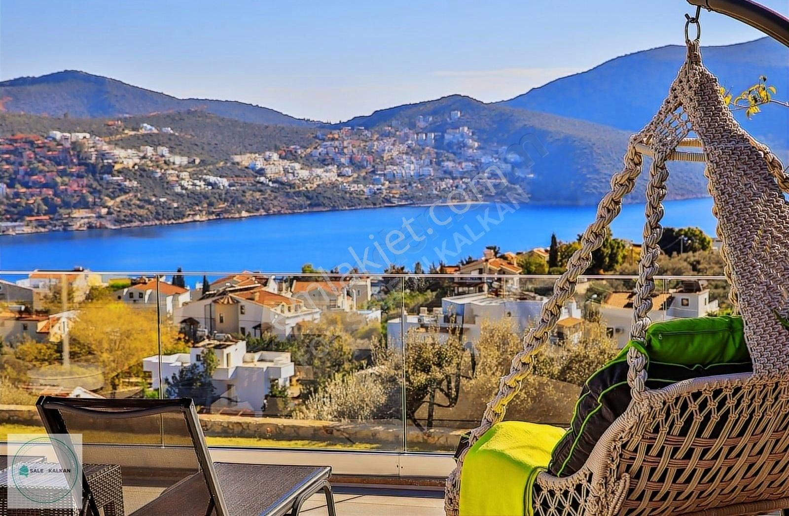 Kaş Kalkan Satılık Villa Kalkan'da Kesintisiz Deniz Manzaralı Villa