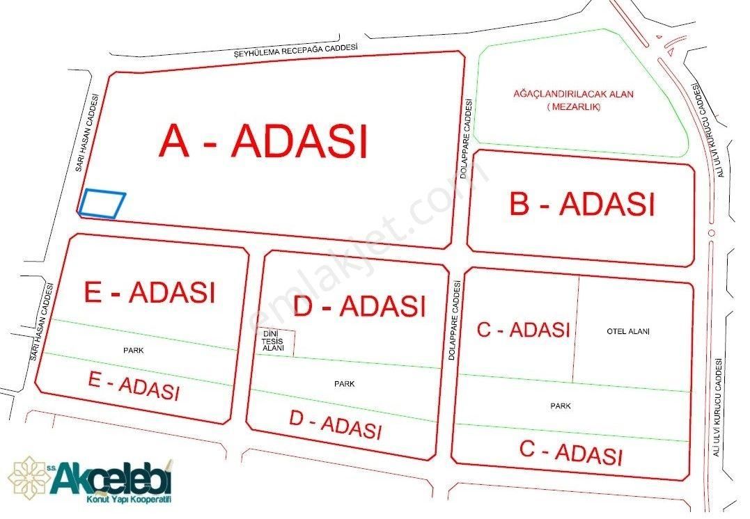 Karatay Aziziye Satılık Kooperatif AKÇELEBİ KONUT YAPI KOOP., ARSA SAHİBİNDEN SATILIK,HENÜZ YAPILMAMIŞ ÖDEMESİZ HİSSE, 3+1,NET 130 m2…