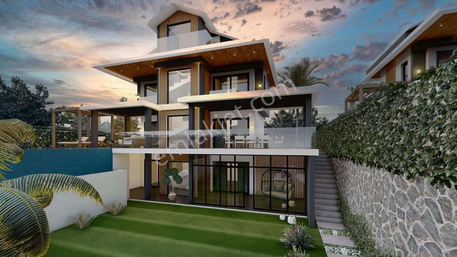 Fethiye Ölüdeniz Satılık Villa Goldhouse Dan Satılık Ölüdeniz De Özel Tasarımlı Villa