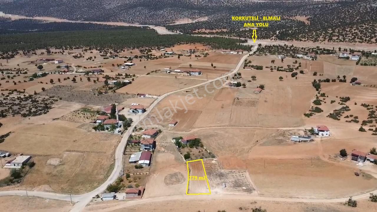 Korkuteli Sımandır Satılık Tarla  ANTALYA KORKUTELİ SIMANDIR SUSUZ MAH. 779 M2 