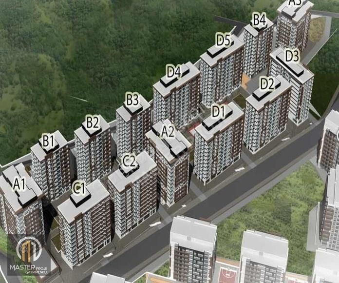 Gaziosmanpaşa Bağlarbaşı Satılık Daire MASTER PROJE'den VADİ EVLERİ 6. KISIM 7B ÜÇ CEPHELİ 10.KAT 3+1