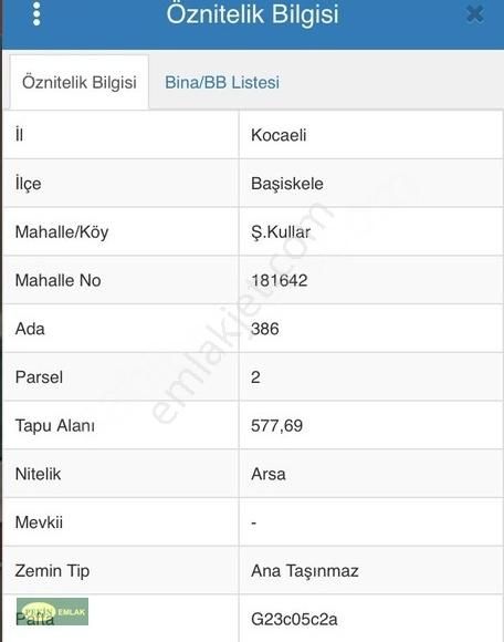 Başiskele Kullar Tepecik Satılık Konut İmarlı KULLAR'DA SATILIK ARSA