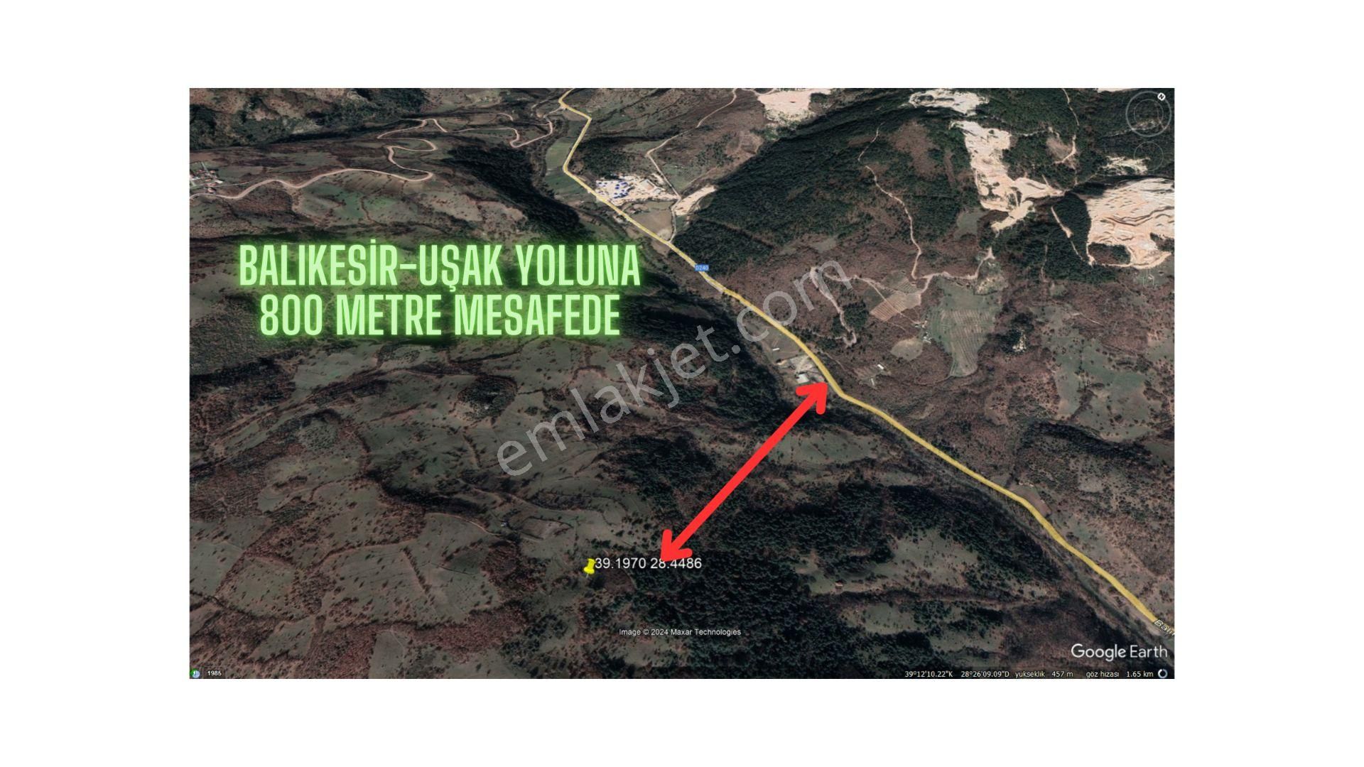 Sındırgı Şapçı Satılık Tarla Balıkesir Sındırgı Şapçı'da 1346m² Yatırımlık Balıkesir-uşak Yoluna Yakın Satılık Tarla