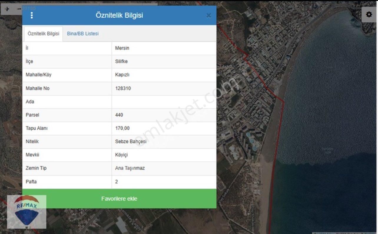 Silifke Atakent Satılık Konut İmarlı MERSİN SİLİFKE KAPIZLI FIRSAT ARSA SATILIK 170 M2