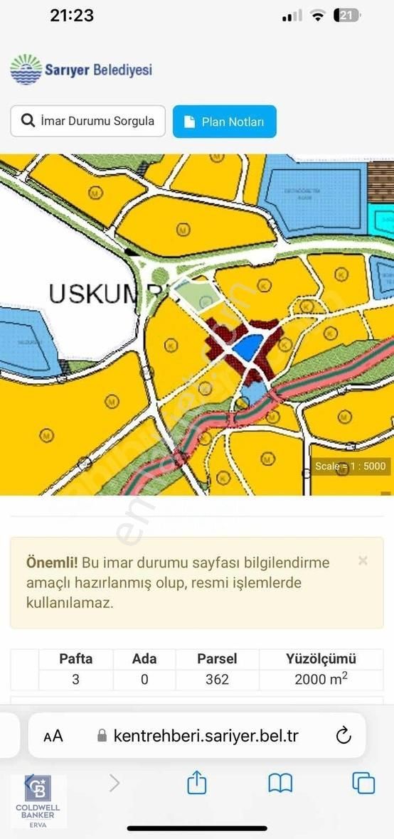 Sarıyer Uskumruköy Satılık Müstakil Ev USKUMRUKÖY CADDE ÜSTÜNDE, ANA YOLA CEPHE 400 M2 ARSA PAYLI