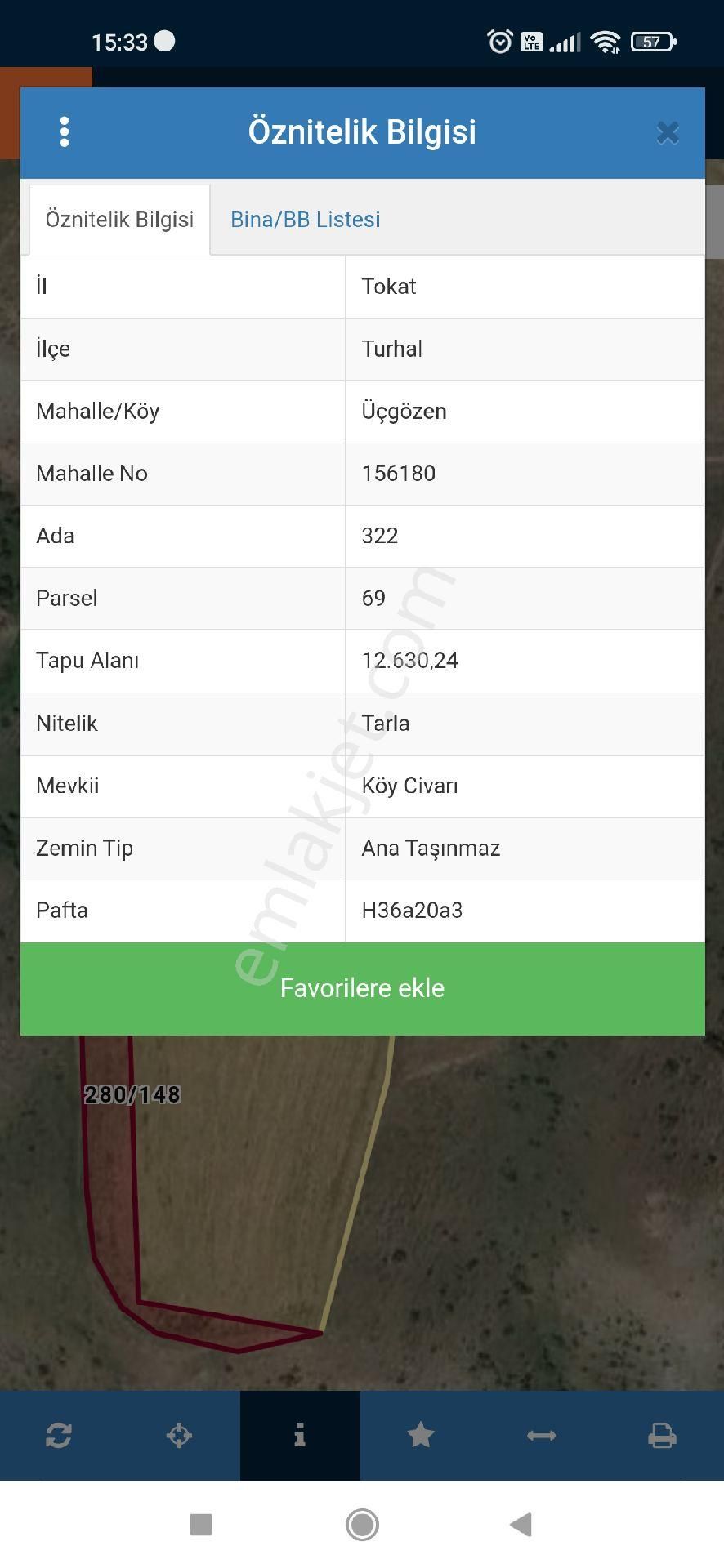 Turhal Pekgöz Emlaktan Satılık Şenyurt Ta Tarla - Görsel 5
