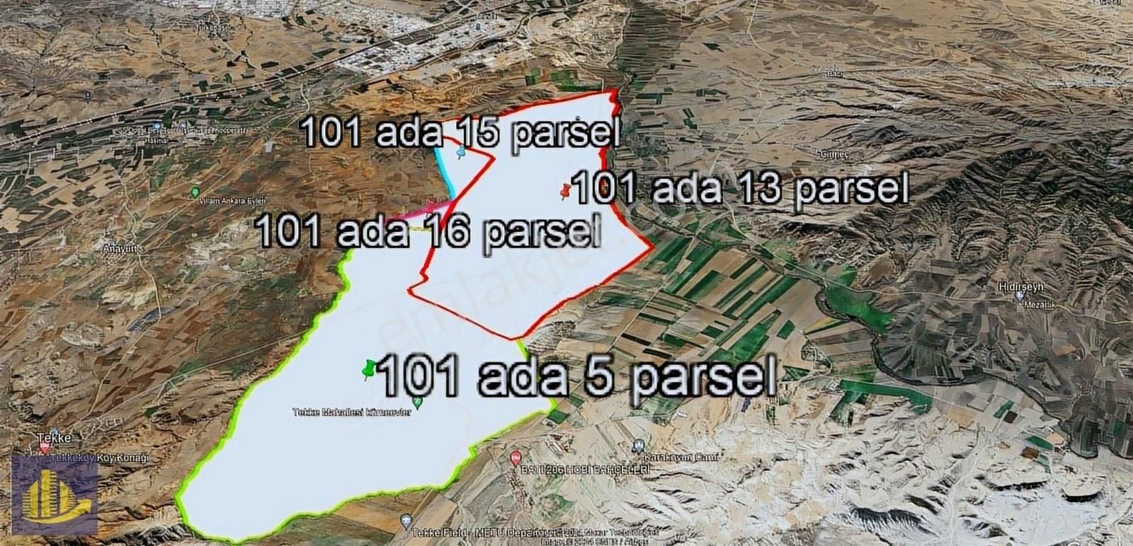 Ayaş Tekke Satılık Tarla Ayaş Tekke Gülören 101 Ada 1.000 m² Emsalsiz FİYAT Hisse