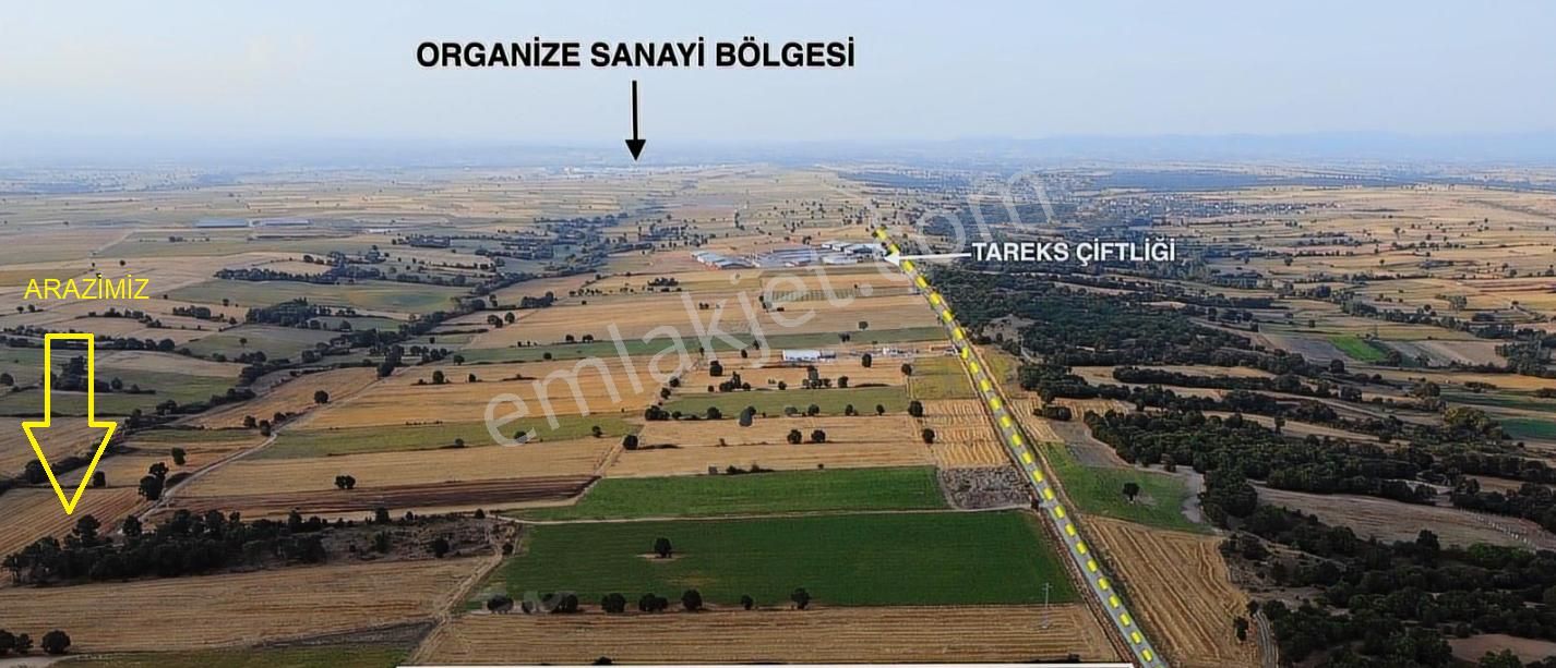 Kırklareli Merkez Bayramdere Köyü Satılık Tarla Kırklareli Merkez Bayramdere 8.800 M2 Osb Yakını Arazi