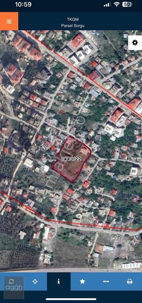 Osmaniye Merkez Fatih Satılık Konut İmarlı AGÂH YATIRIM'DAN FATİH MAHALLESİN'DE 1047 M2 HİSSELİ ARSA