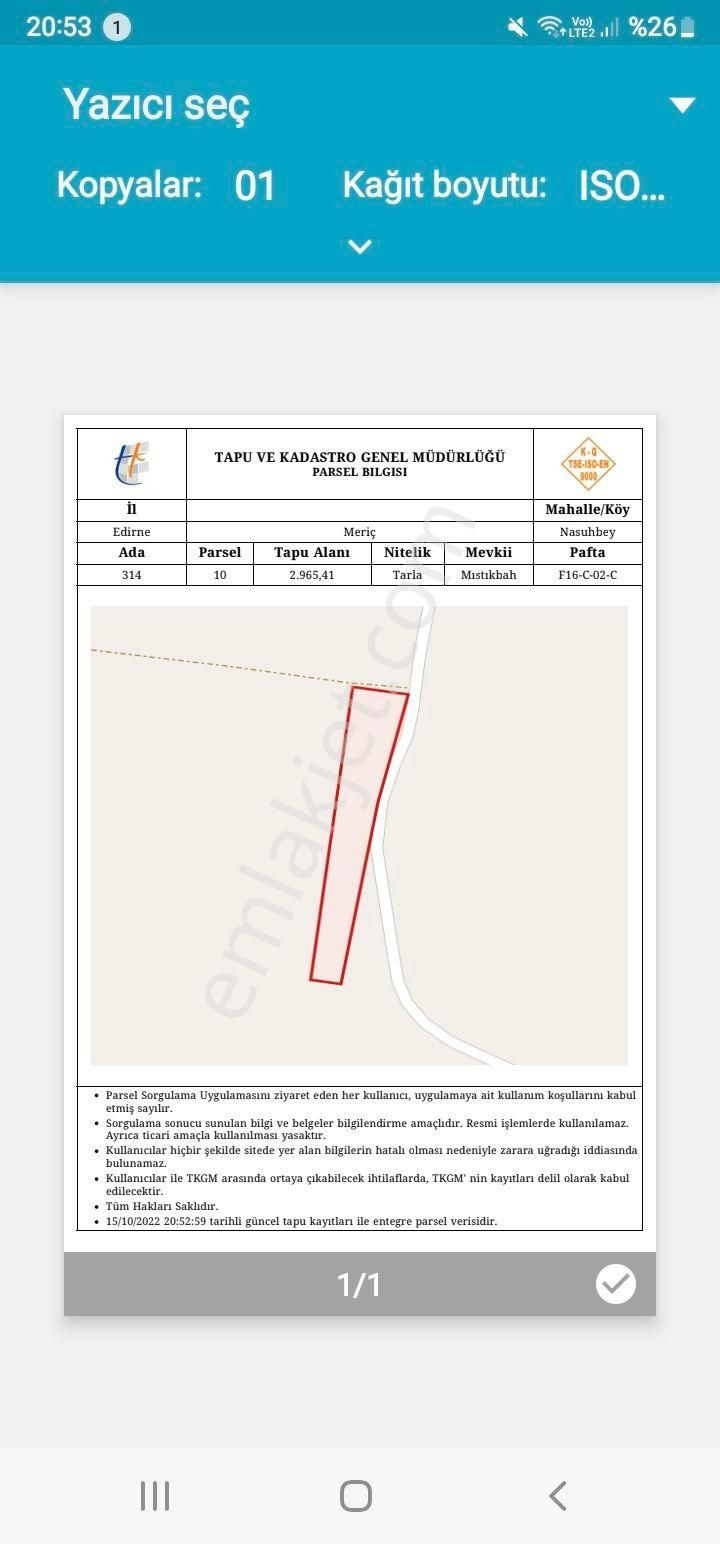 Ataşehir İçerenköy Satılık Tarla Fırsat Tarla