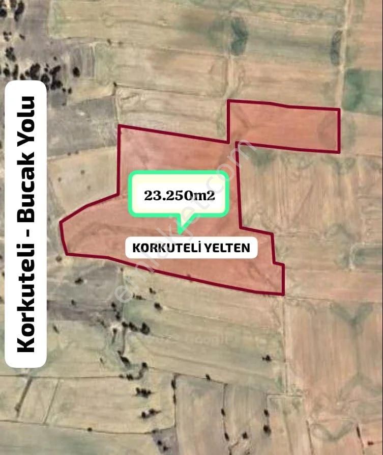 Korkuteli Yelten Satılık Tarla KORKUTELİ YELTEN MAHALLESİNDE 23250 m2 SATILIK TARLA