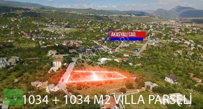 Melikgazi Becen Satılık Villa İmarlı Çay Bağlarında Harika Manzaralı 1034 m2 Satılık Villa Parseli