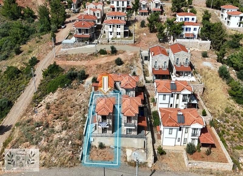 Datça Yaka Satılık Villa Marinden Palamutbükü'nde 2+1 Deniz Manzaralı ikiz Villa