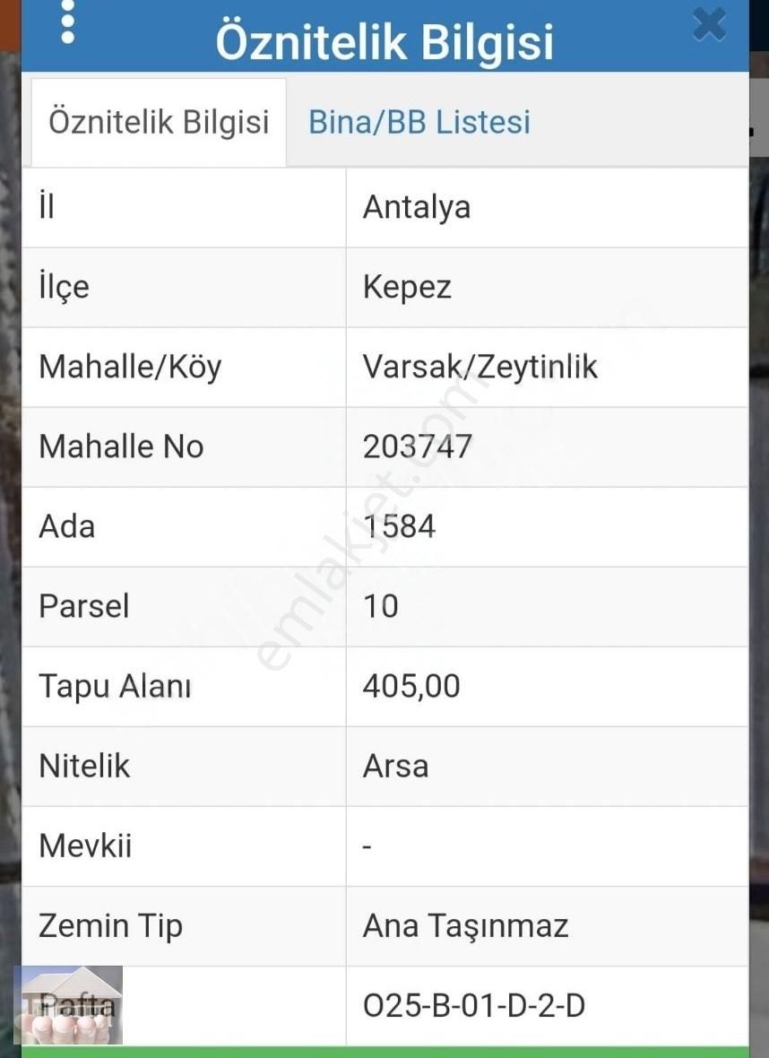 Antalya Kepez Satılık Ticari İmarlı KEPEZ VARSAK ZEYTİNLİKTE SATILIK TİCARİ ARSA