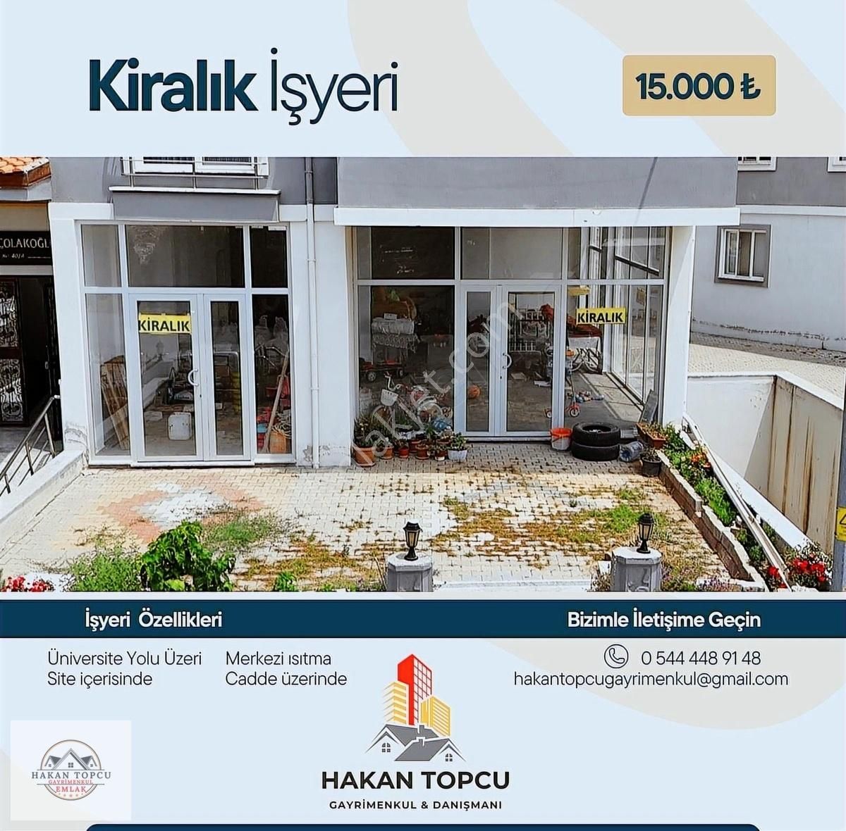 Yatağan Dere Kiralık Dükkan & Mağaza HAKAN TOPCU GAYRİMENKUL EMLAK OFİSİNDEN KİRALIK İŞYERİ