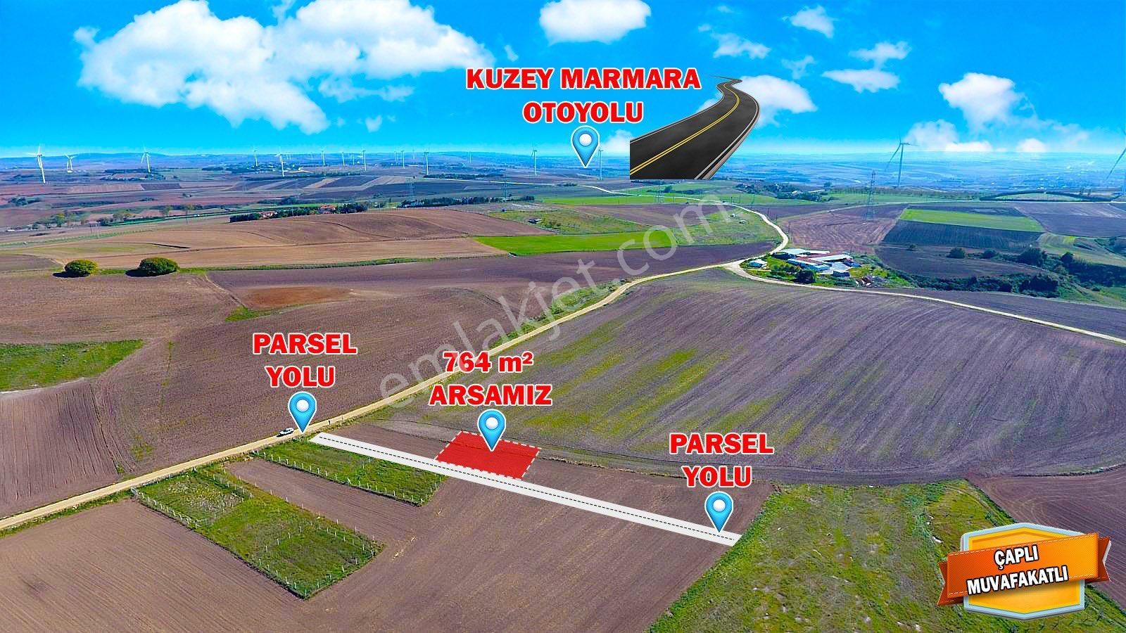 Silivri Fener Satılık Tarla Silivri Fener Mahallesinde 764 M2 Telle Çevrili Yatırımlık Arsa