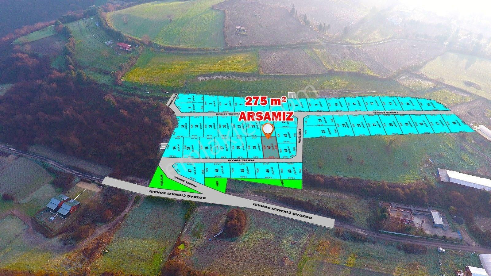 Çatalca Yazlıkköy Köy İçi 275 M2 Tepe Konumda Satılık Arsamız - Görsel 3