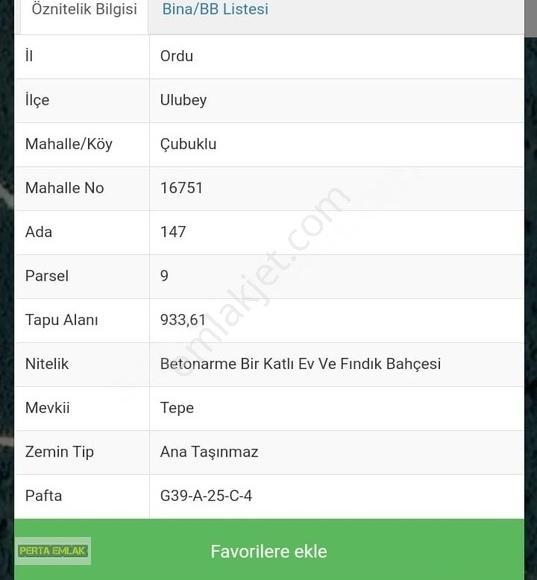 Ordu Ulubey Müstakil Ev Tapu Sahibi Perta Emlak Ümit Tahmaz - Görsel 27