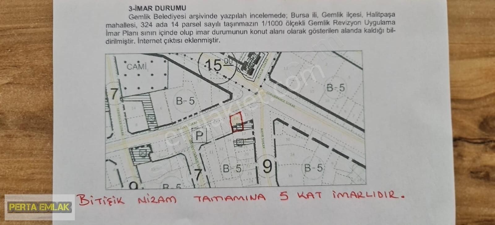 Bursa Gemlikde 2 Katlı Bina Tapu Sahibi Perta Emlak Ümit Tahmaz - Görsel 20