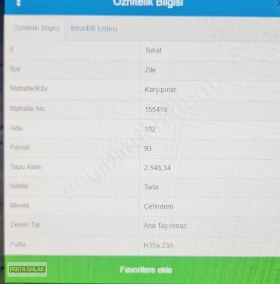 Tokat Zile Arsa Tapu Sahibi Perta Emlak Ümit Tahmaz - Görsel 9