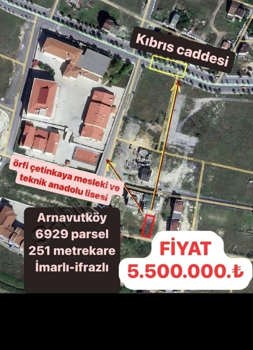 Arnavutköy Nenehatun Satılık Konut İmarlı arnavutköy örfi çetinkayanın bitişiği fırsat arsa