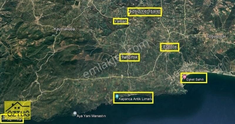 Mudanya Yaman Satılık Tarla BURSA MUDANYA YAMAN MAHALLESİNDE YATIRIM İÇİN SATILIK TARLA