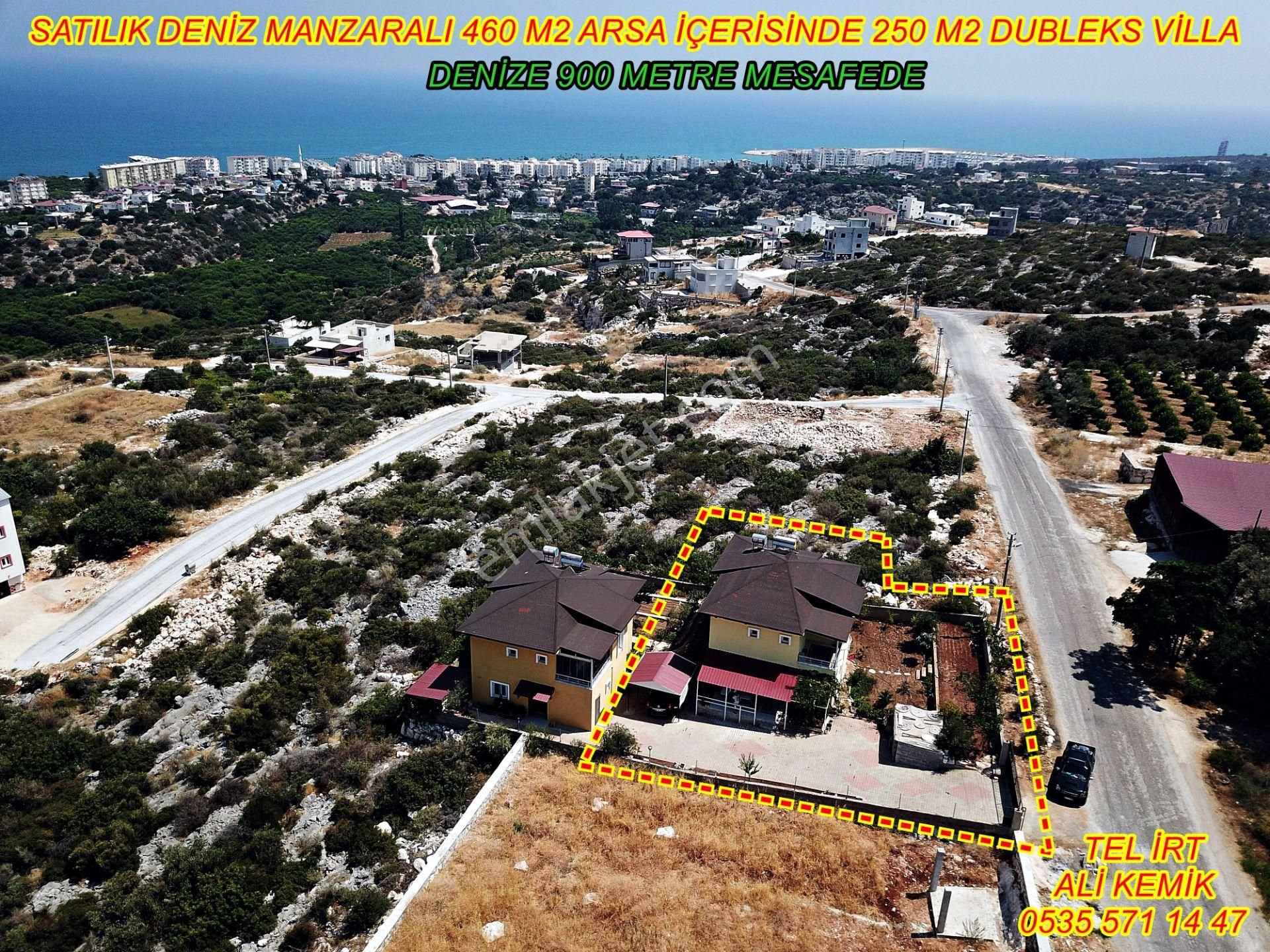 Erdemli Tırtar Satılık Villa  DENİZ MANZARALI SAHİLE 900 METRE MESAFEDE DUPLEKS VİLLA