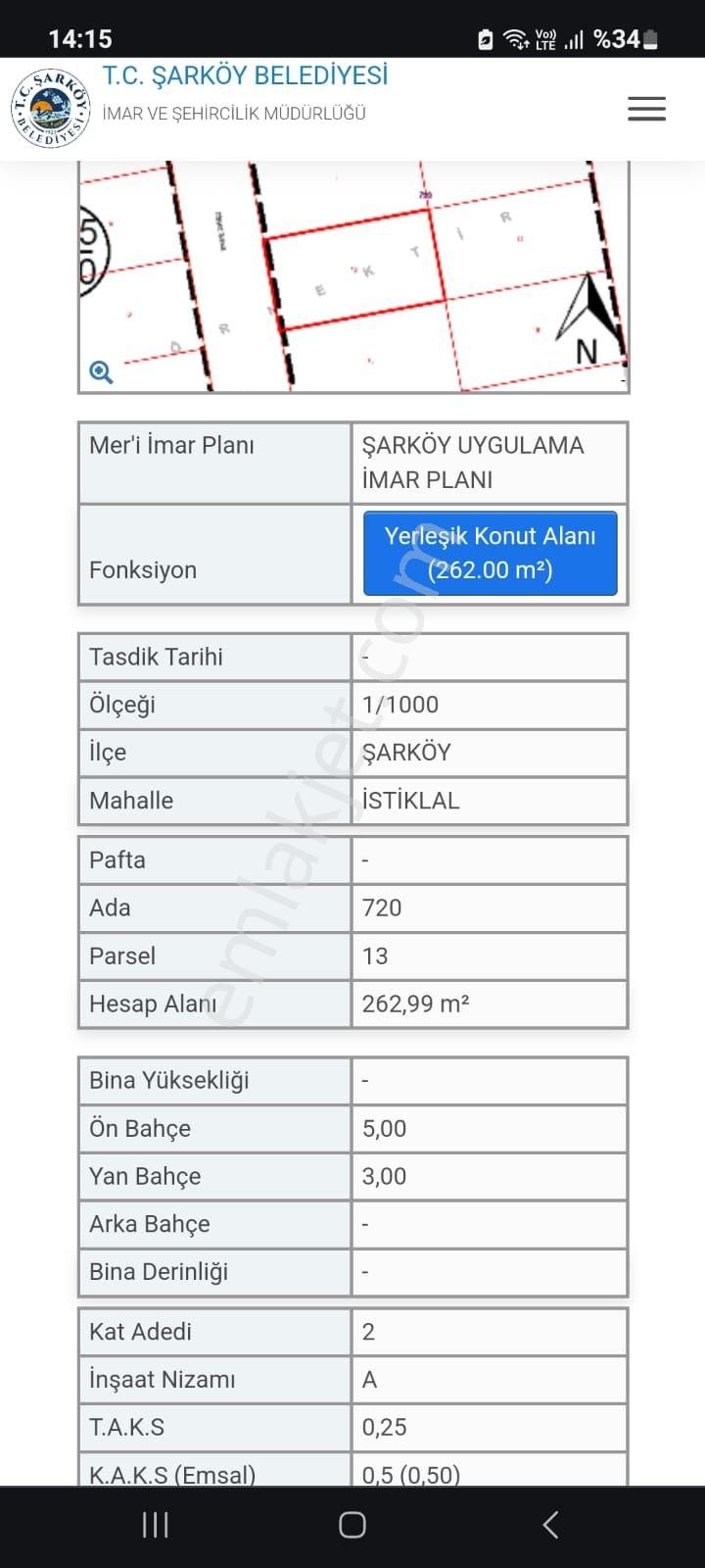 Şarköy'ün En Nezih Yerinin En Güzel Deniz Manzaralı Arsası - Görsel 2
