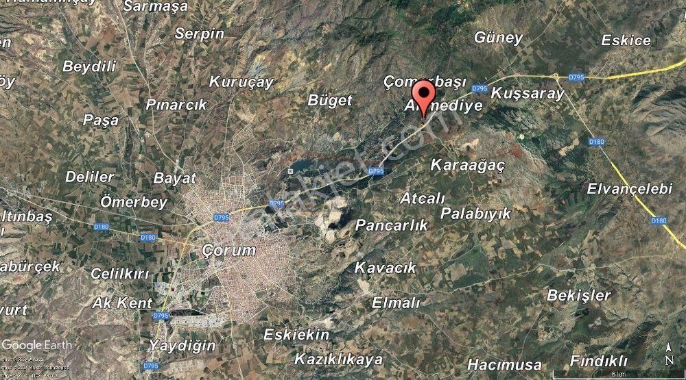 Çorum Merkez Çomarbaşı Köyü (Merkez) Satılık Tarla  Samsun - Çorum Yolu Üzeri 8,527 M² Yola Cephe Satılık Tarla