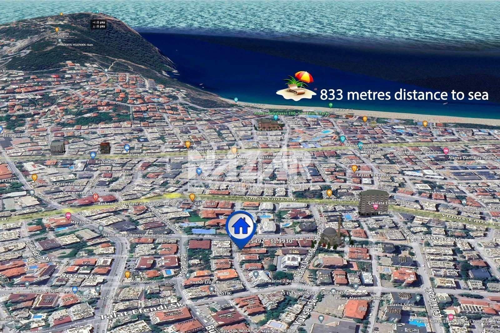 Alanya Merkez Saray Mahallesi 2+1 Satılık Daire - Görsel 3