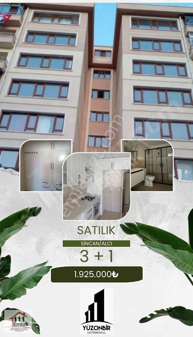 Sincan Alcı Satılık Daire SİNCAN ALCI DA YAPILI VE FERAH SATILIK LÜKS DAİRE